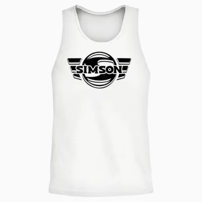 Suhl Simson S50 S51 Schwalbe Zweitaktmotor Liebe Fan Simme Unisex Tank Top - White