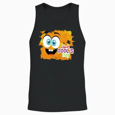 Funny Design Unisex Tank Top - Black