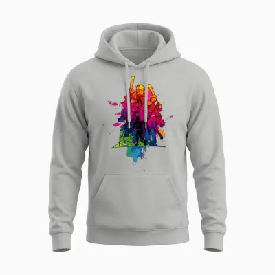 Baseball Catcher Pitcher Batter Tees for Youth Unisex Hoodie - Ash