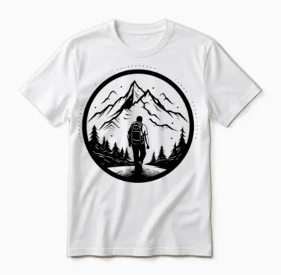 Hiking Unisex T-Shirt - White