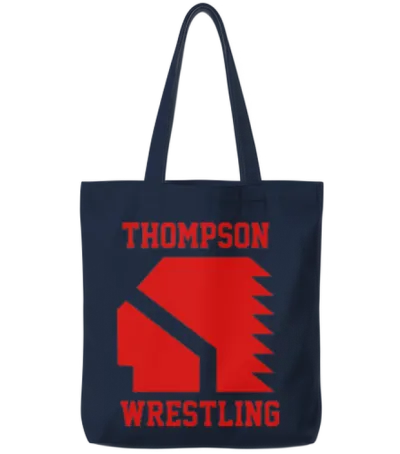 Thompson High School Wrestling (vision Quest) Tote Bags - Navy
