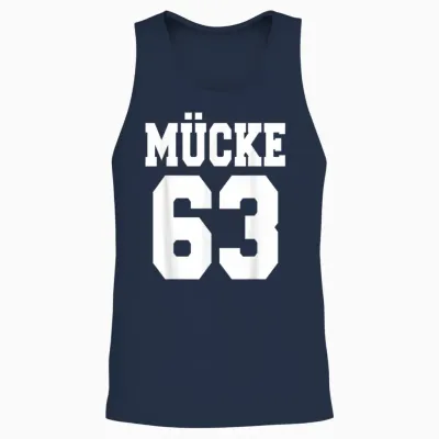 Mücke Football Bulldozer Retro Nostalgie Kino Unisex Tank Top - Navy