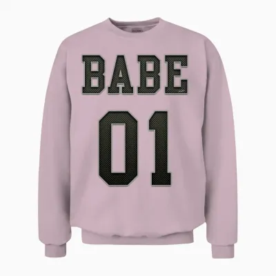 Babe 01 Unisex Sweatshirt - Light Pink