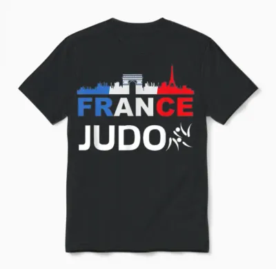 France Flag Judo Gift Jersey Judo France T-Shirt, Black, S Unisex T-Shirt - Black