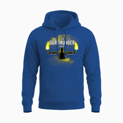 Dortmunder Jungs - Fussball - Dortmund - Pyro - Bengalo Unisex Hoodie - Royal