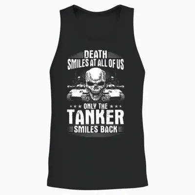 Tank Tanks Panzer Tanker Death Gift Present Unisex Tank Top - Black