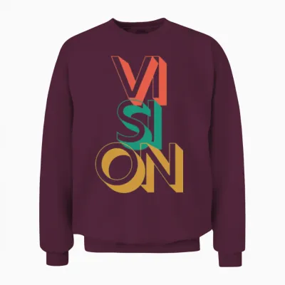Retro Vision Unisex Sweatshirt - Maroon