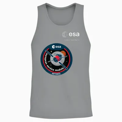Esa European Space Agency Mission Esm Artemis Patch Unisex Tank Top - Sport Grey
