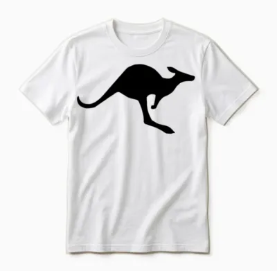 Kangaroo Unisex T-Shirt - White
