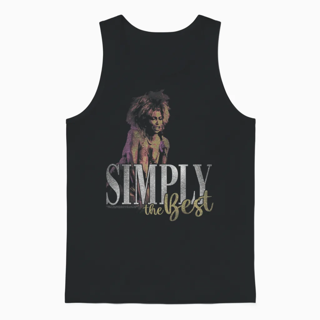 Tina Turner Simply the Best Unisex Tank Top in Black