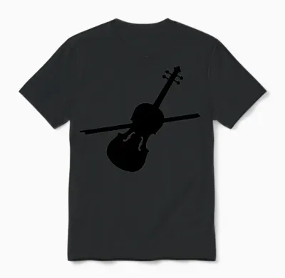 Violin Unisex T-Shirt - Black