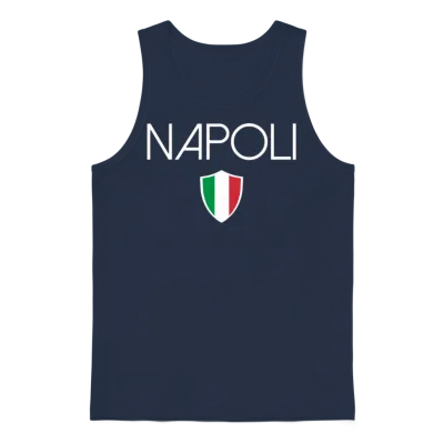 Napoli Jersey Italian Flag Naples Italy Unisex Tank Top - Navy
