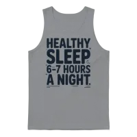 Healthy Sleep 6–7 Hours a Night Unisex Tank Top - Sport Grey – 1