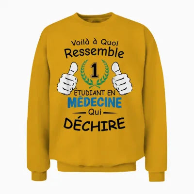 Medical Student - Original Design for Future Doctor Unisex Sweatshirt - Gold