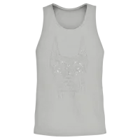 Dog Portrait for Proud Dog Owners Unisex Tank Top - Ash – 2
