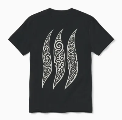 Maori Tribal Pattern New Zealand Rugby Unisex T-Shirt - Black