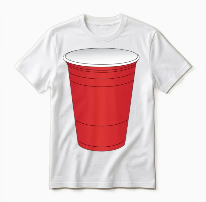 Red Solo Cup Unisex T-Shirt in White