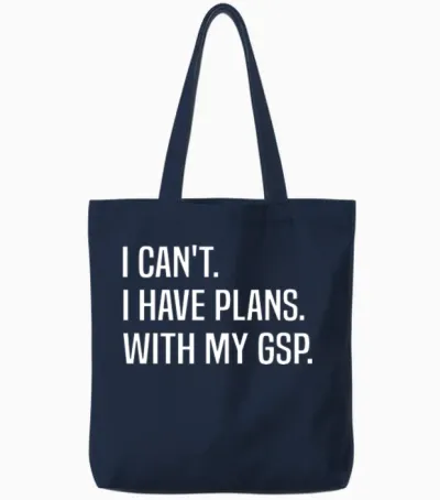 Funny German Shorthair Pointer Funny Gsp Saying Tote Bags - Navy