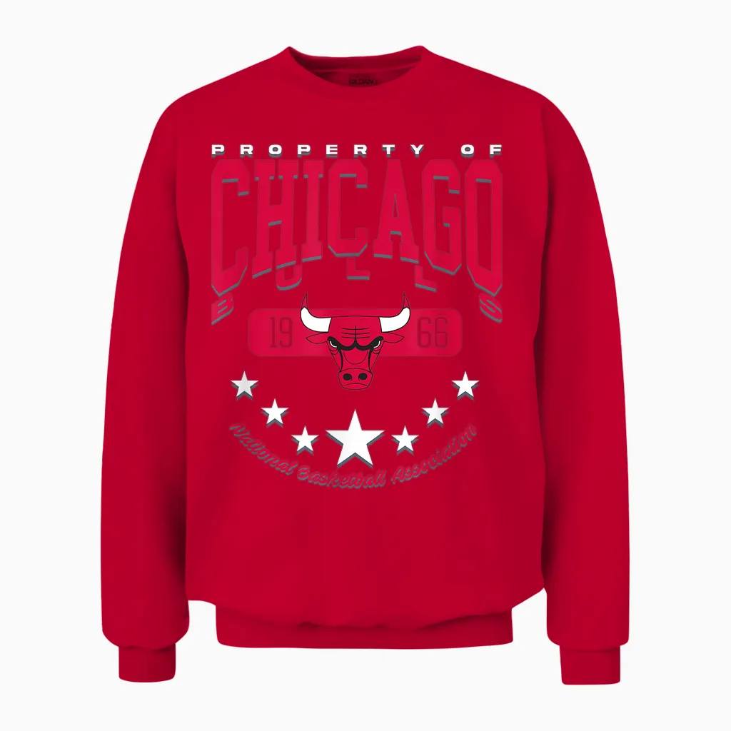 Nba-Offizieller Chicago Bulls Rising Star Unisex Sweatshirt in Red