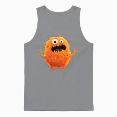 Funny Monster Unisex Tank Top - Sport Grey