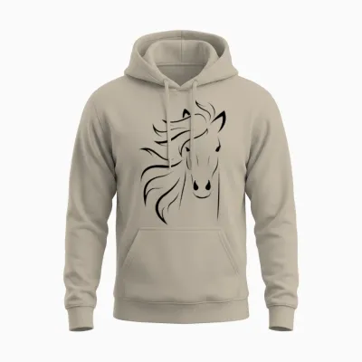 Horse Unisex Hoodie - Sand