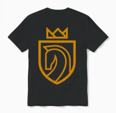 Royal Horse Unisex T-Shirt - Black