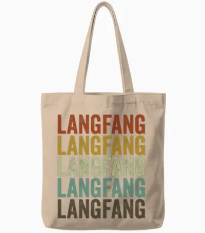 Langfang China Retro Vintage Tote Bags - Natural