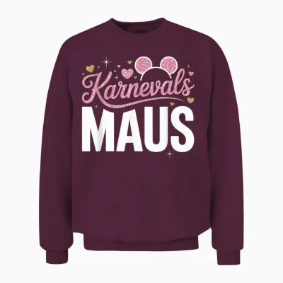 Carnival Mouse Carnival Cologne for Cologne Alaaf Carnival Mouse Unisex Sweatshirt - Maroon