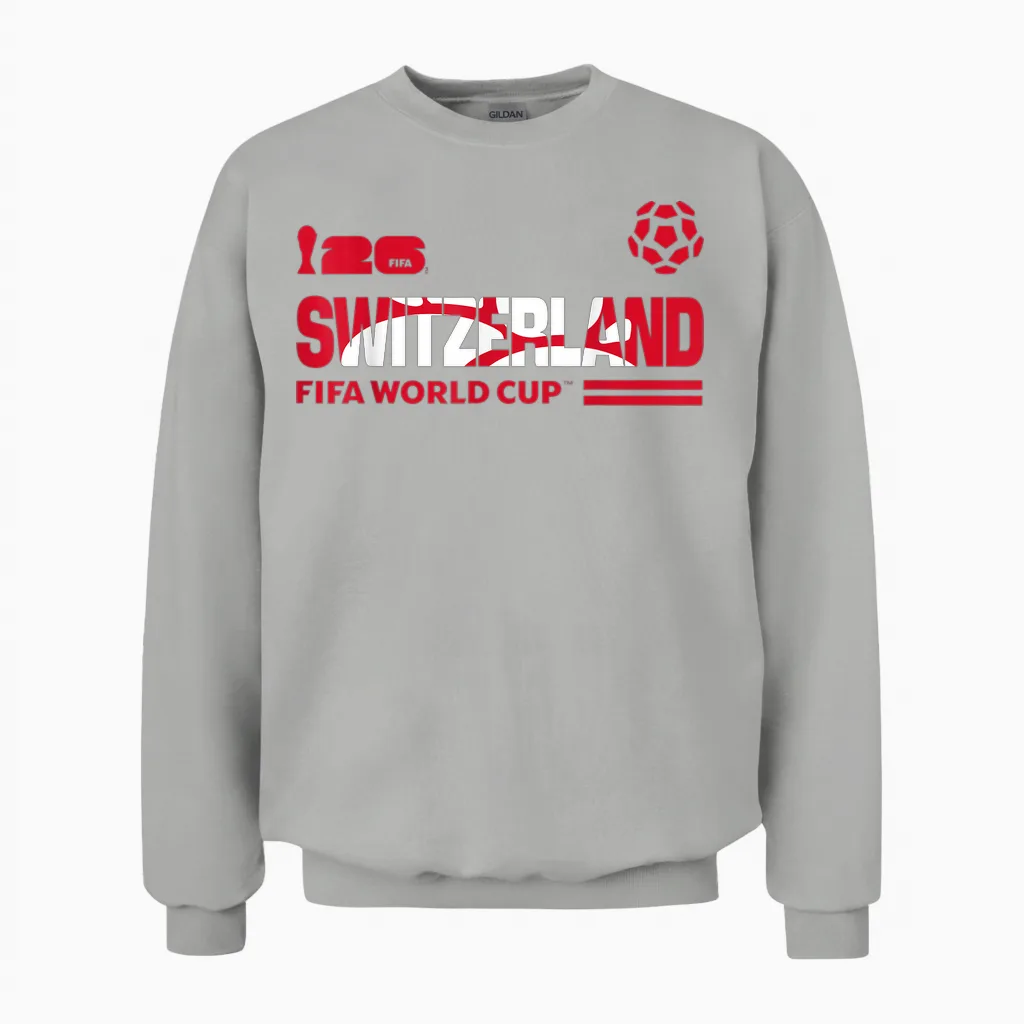 Fifa World Cup26 Qualifier Switzerland Unisex Sweatshirt in Ash