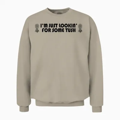 Funny Swinger Slogan Merchandise Unisex Sweatshirt - Sand