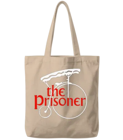 The Prisoner Number 6 Penny Farthing Tote Bags - Natural
