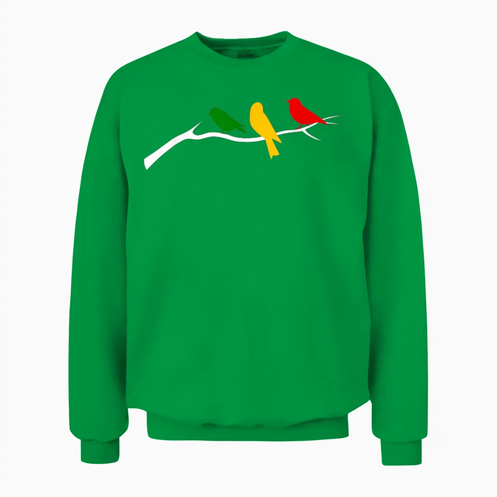 Rasta Reggae Music Jamaica Rastafari Roots Jamaican Unisex Sweatshirt in Irish Green
