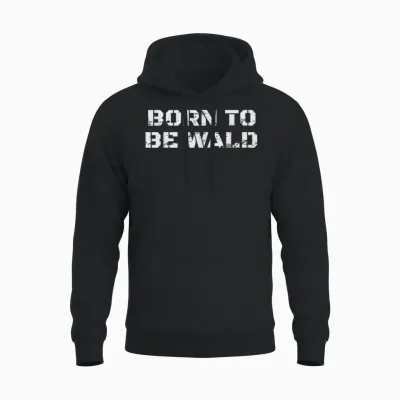 Fichten Sichten Und Vernichten - Born to Be Wald Unisex Hoodie - Black