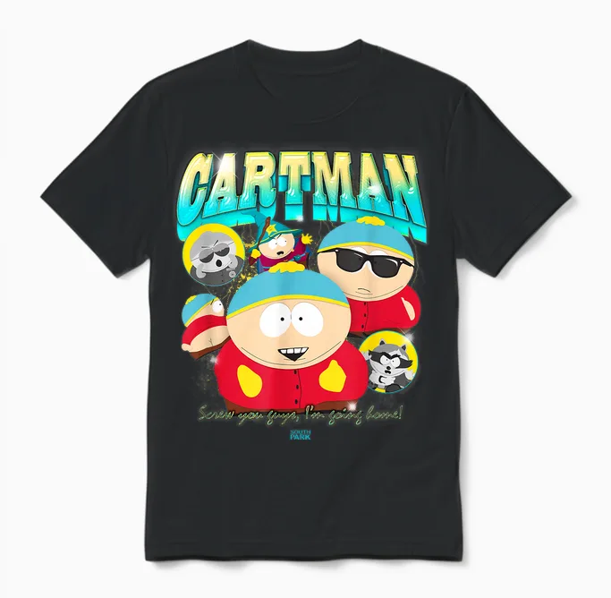 South Park - Cartman Unisex T-Shirt in Black