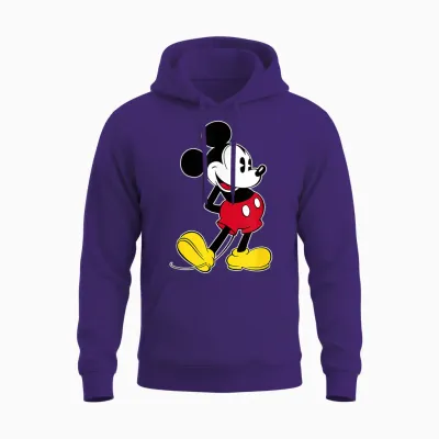 Disney Mickey Mouse Classic Pose Unisex Hoodie - Purple