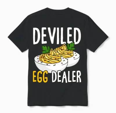 Funny Deviled Eggs Costume Unisex T-Shirt - Black