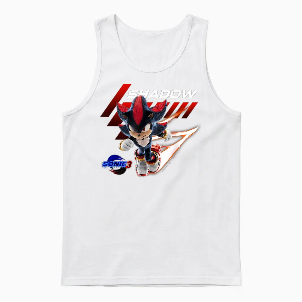 Sonic the Hedgehog 3 - Shadow Charge Unisex Tank Top in White