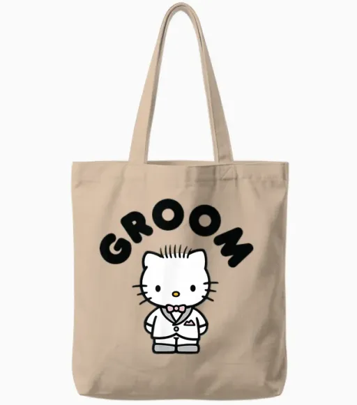 Dear Daniel Groom Wedding Tote Bags - Natural