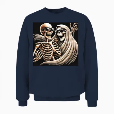 Funny Halloween Unisex Sweatshirt - Navy