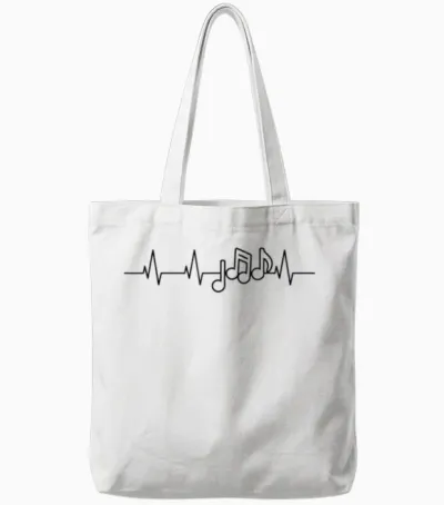 Le Cœur Du Musicien - J'aime La Musique Tote Bags - White