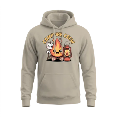 Cute Pastel Campfire Marshmallow Lantern Kawaii Unisex Hoodie - Sand