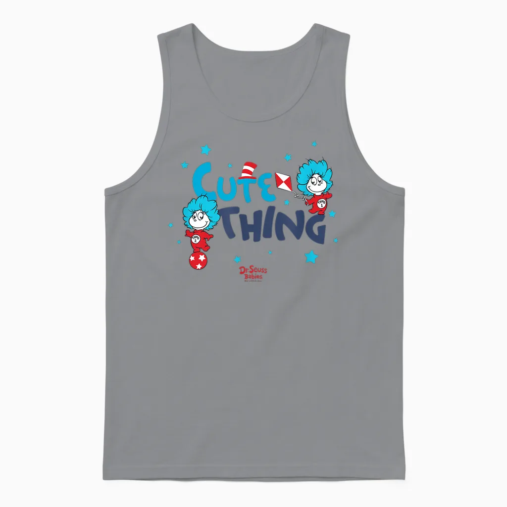 Dr. Seuss Babies Cute Thing Officially Licensed Unisex Tank Top in Sport Grey