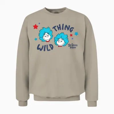 Dr. Seuss Babies Wild Thing Officially Licensed Unisex Sweatshirt - Sand