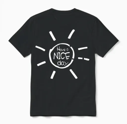 Have a Nice Day - Sunshine Unisex T-Shirt in Black