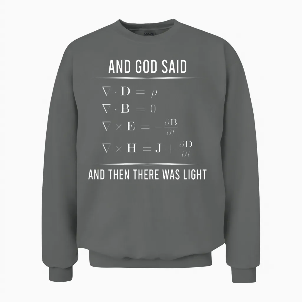 Maxwells Equations Maxwell Maxwell's Math Pi 1bk1 Unisex Sweatshirt in Graphite Heather