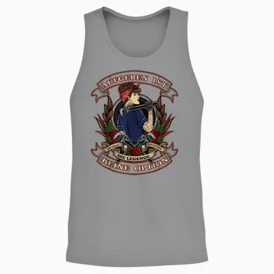 Aufgeben Ist Keine Option Damen Frauen-Power Unisex Tank Top - Sport Grey