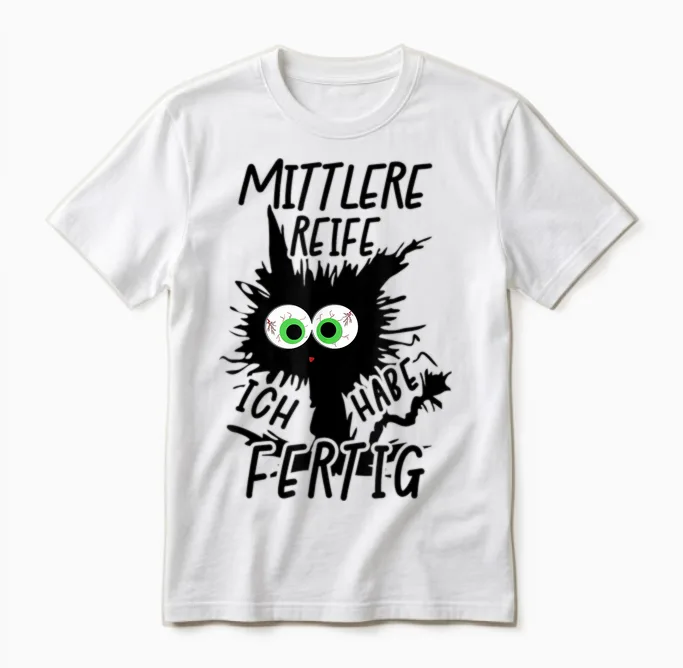 Mittlere Reife Ich Habe Fertig 2026 Mittlere Reife Geschafft Unisex T-Shirt in White