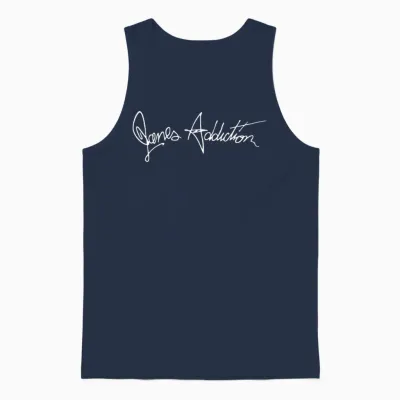 Jane’s Addiction Classic Logo in Greys Unisex Tank Top - Navy