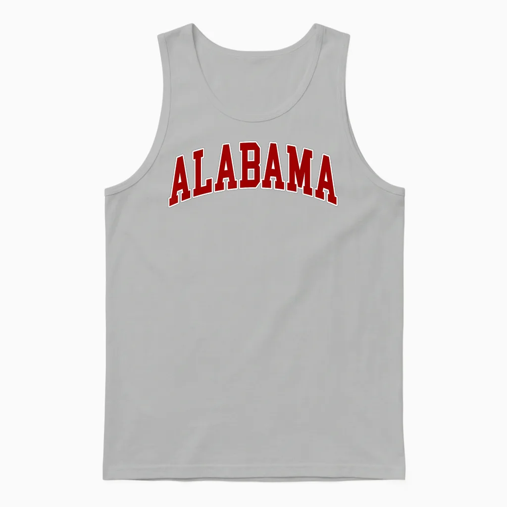 Alabama - Throwback Design - Classic Unisex Tank Top in Ash