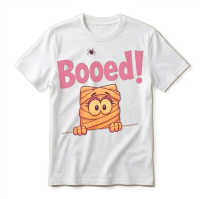 Cute Mummy Halloween Comic Design Unisex T-Shirt - White